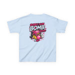 Kids Tee — 'Bubble Gum Bomb' Cute Pink Cartoon Graphic Shirt