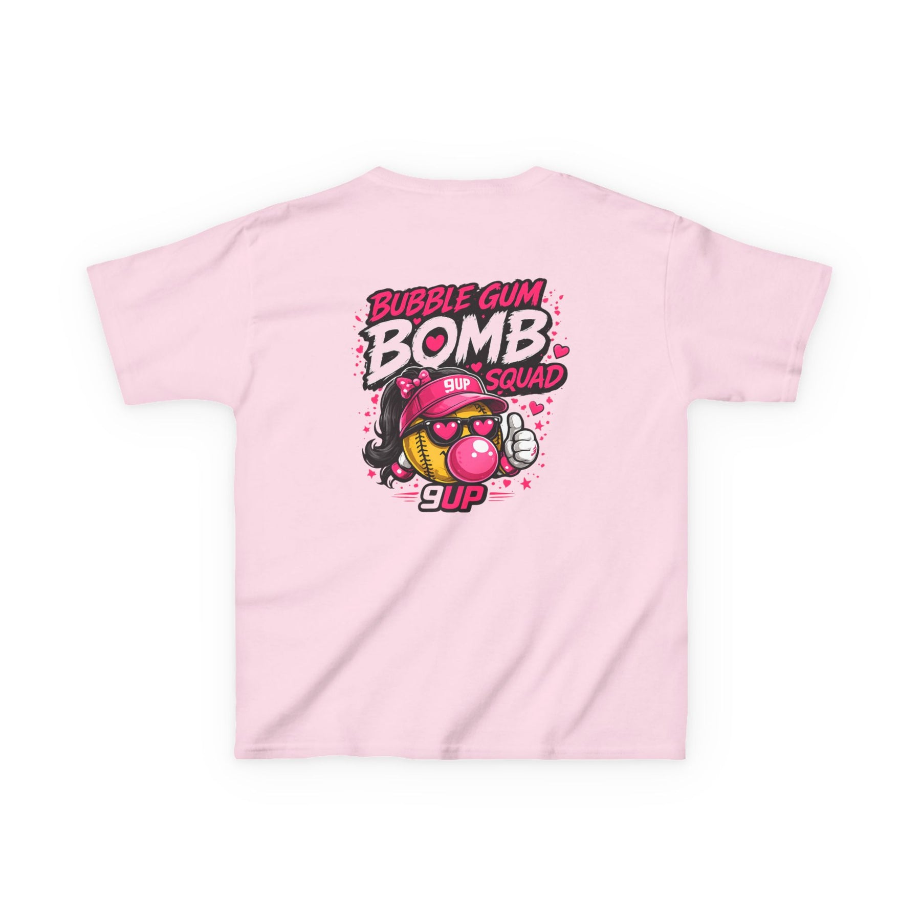 Kids Tee — 'Bubble Gum Bomb' Cute Pink Cartoon Graphic Shirt