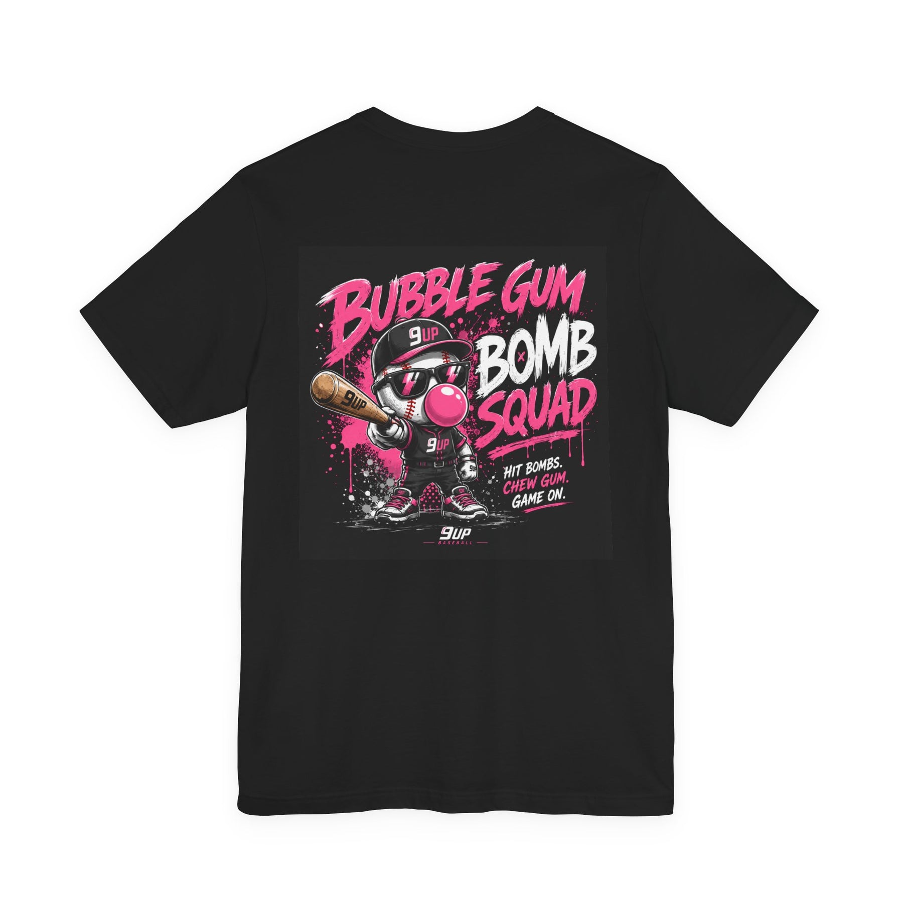 Bubble Gum Bomb Squad Tee — Retro Baseball Graphic T-Shirt