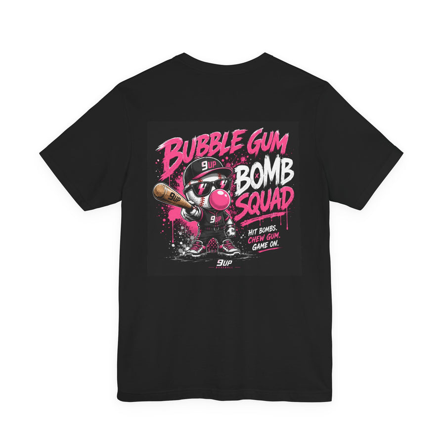 Bubble Gum Bomb Squad Tee — Retro Baseball Graphic T-Shirt