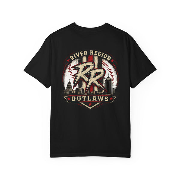 River Region Outlaws Baseball T-Shirt — Vintage Sports Logo Tee