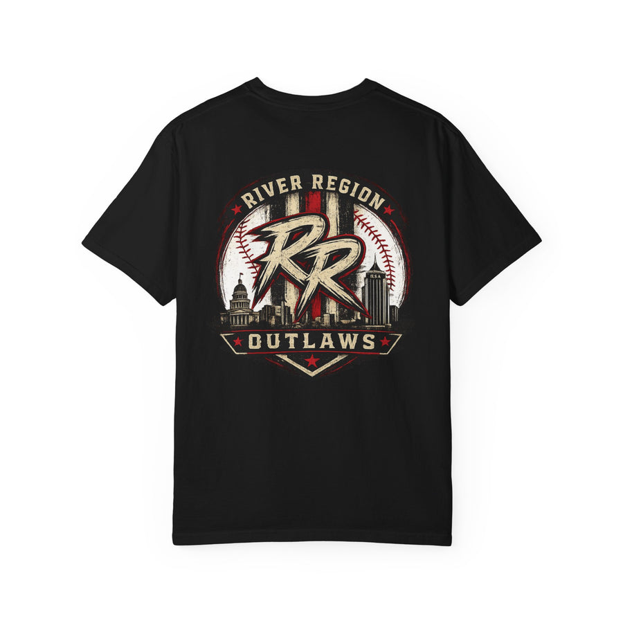 River Region Outlaws Baseball T-Shirt — Vintage Sports Logo Tee